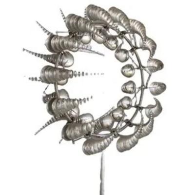 China Rotatable Wind Powered Kinetic Sculpture Stainless Steel Art Sculpture for sale