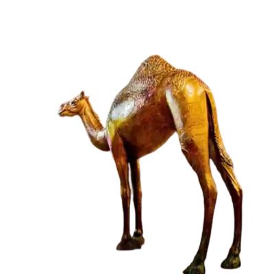China Bronze Life Size Camel Sculpture Garden Large Animal Statues for sale