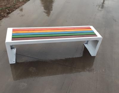 China Customizable Outdoor Metal Bench For Yard School Mall Business for sale