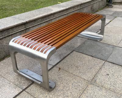 China Stainless Steel  Outdoor Metal Bench Public Spaces for sale