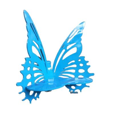China Manufacturers Custom Giant Butterfly Bench Sculpture For Garden Park Villa for sale
