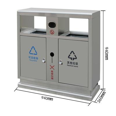 China Rectangle Trash Bin Reasonable Price Stainless Trash Bin With Removable Bucket for sale