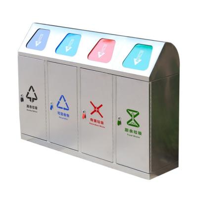 China Wholesale Stainless Steel Trash Bins Advanced Technology Outdoor Waste Bins à venda