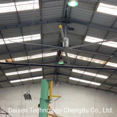中国 Hvlsの7.3メートルを冷却する産業大きい天井に付いている扇風機の換気装置24FT 販売のため
