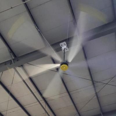 China 24 Feet Hvls Pmsm Motor Air Cooler Industrial warehouse and workshop Ceiling Fans for sale