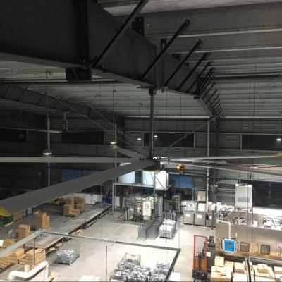 China Permanent Magnet Motor 18FT 5.5M Large Industrial Ceiling Fans for sale