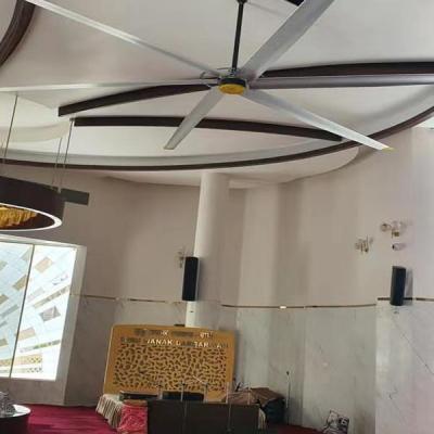 China 6.1M/20FT Ventilation Fan Synchronous Permanent Magnet Motor HVLS Large Industrial Ceiling Fan en venta