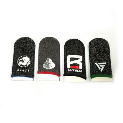 China Luvas móveis de nylon sensíveis respiráveis do dedo do jogo da prova de Finger Cover Sweat do controlador do jogo do toque à venda