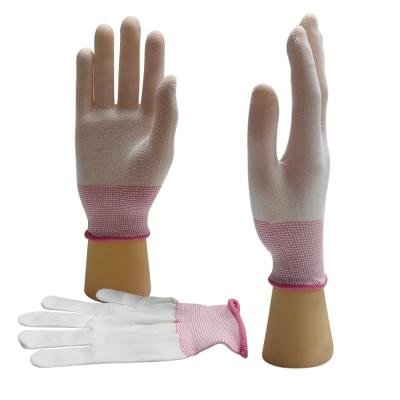 China Knitted Work Safety Gloves Dust Free 100% Polyester For Cleanroom à venda
