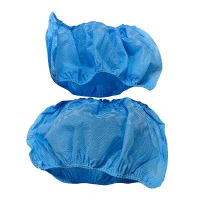 China Anti Skid Disposable Non Woven Shoe Cover Thickened Full Elastic Printing for sale