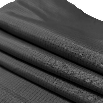 China Black 5MM Grid Plain ESD TC Fabric 65% Polyester 33% Cotton 2% Carbon Fiber for sale