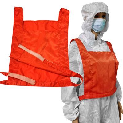 China Cleanroom Dust Free ESD High Visibility Safety Vest Conforms To IEC 61340 Standard à venda