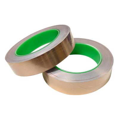 25mm 0.01cm Double Sided Conductive Copper Foil Tape For RF Copper  Radiation Shielding