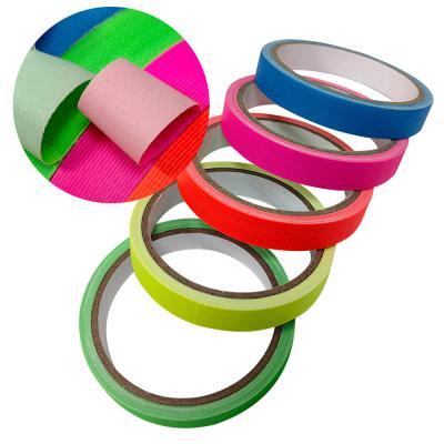 China Luminous Marking Fluorescent Cloth Tape For Backlight Warning for sale