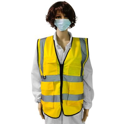 中国 Yellow Flashing Safety High Visibility Vests With Reflective Tapes 販売のため