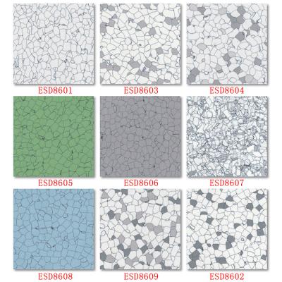 China 24 X 24inch Antistatic PVC ESD Vinyl Roll Flooring Tiles For Cleanroom Lab Room for sale