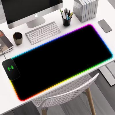China Colorful RGB Gaming Mouse Pad Wireless Charging Waterproof Mouse Pad XXL 800*300*4mm for sale