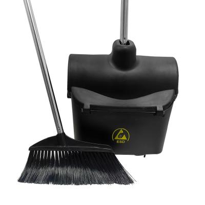China ESD Dust Free Room Anti Static Broom Dustpan Set GMP Workshop Dedicated Cleaning for sale