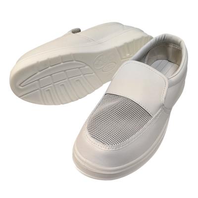 China Lab White Mesh PU Insole Safety Working Anti-Static ESD Shoes for sale