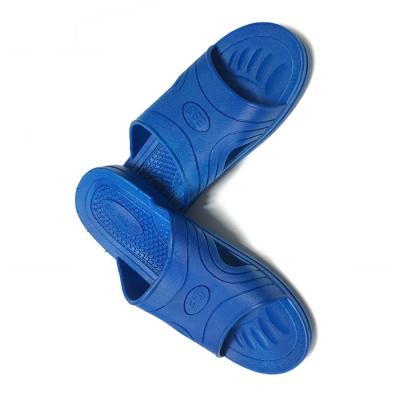 China ESD Slipper Cross Type ESD Safety Shoes SPU Material Color Blue For Cleanroom for sale