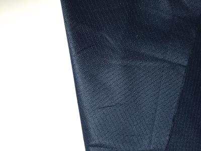 China 5mm Diamond Pattern Knitted Polyester ESD Fabric Dark Blue 135 GSM Weight for sale