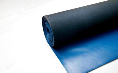 China Permanent ESD Rubber Mat Vinyl Leather For ESD Chairs / Tool Bags Color Blue Black for sale