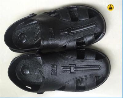 China EPA ESD Safety Shoes SPU Sandal Toe Protected 6 Holes Black Blue White Size 36# - 46# for sale