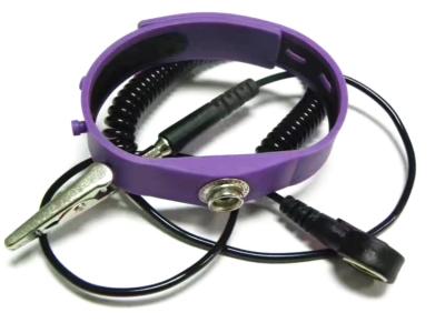China Silicon Anti Static Wristband Coil Cord Dia. 2.5mm Length 2.4m Purple Pink Blue Yellow for sale