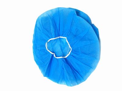 China Hospital Cleanroom Consumables Disposable PP Non Woven Bouffant Cap 30GSM for sale