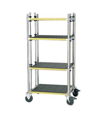 China Vertical Hold Panel Rack ESD PCB Cart PPE Conductive Plastic Size 670mm Pitch 30mm for sale