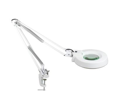 China Clamp Base Illuminated Magnifying Lamp 22W Fluorescent Standard Lens Size 5 Inch for sale