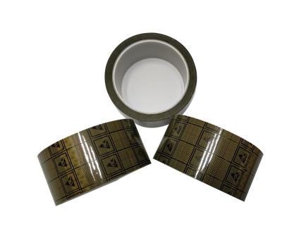 China BOPP ESD Conductive Grid Tape Brown For Static Sensitive Environments for sale