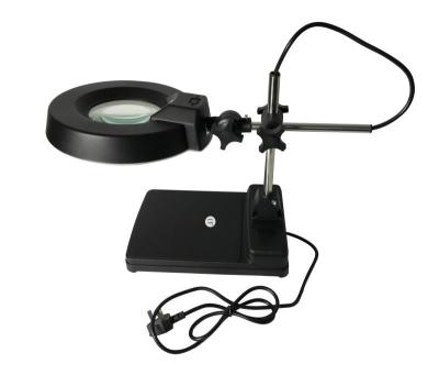 China ESD Safe Fluorescent Illuminated Magnifying Lamp Desktop Lens T9 22 Watt for sale