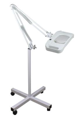 China 3 Diopter / 5 Diopter Magnifying Lamp Floor Standing Magnifying Glass With Light for sale