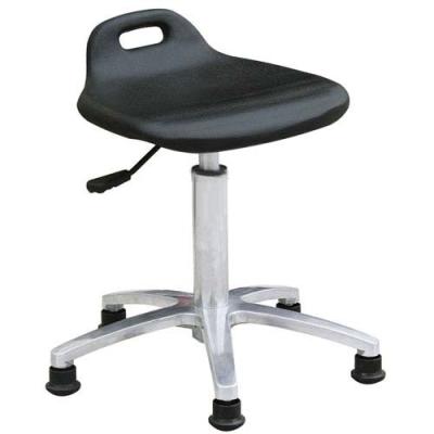 China Pneumatic Rotatable ESD Task Chair Polyurethane Stool w/Handle Hole 40mm Thickness for sale