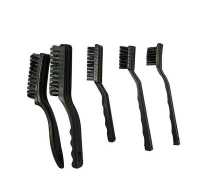 China Teeth Shape ESD Safe Brush Conductive Plastic Handle With Synthetics Fibers for sale