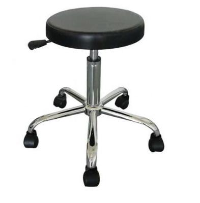 China Backless ESD Safe Lab Chairs Polyurethane Foamed Thick Round Surface Puncture Resistant for sale