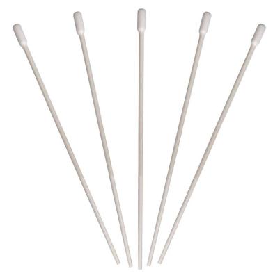 China Long Handle Cotton Swabs Cleanroom Consumables 6 Inch Standard Paper / Wood Handle for sale