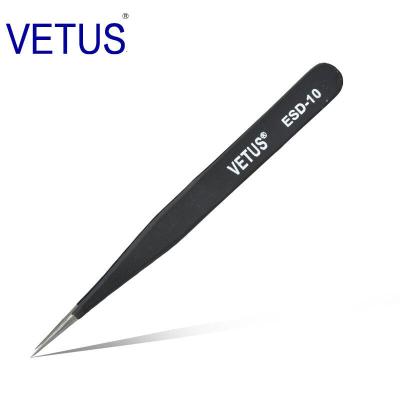 China Safe Precision ESD Esd Plastic Tweezers AISI 302 Material Length 110 - 140mm for sale
