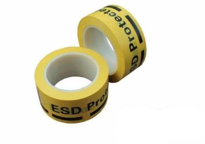 China Acrylic Adhesive Yellow Vinyl Floor Tape For Marking Off ESD Protected Areas for sale