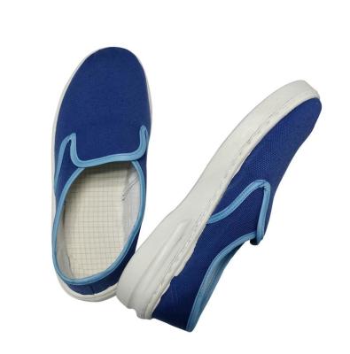 China Dark Blue Fabric ESD Safety Shoes Non Hole Anti Static Shoes For EPA Area for sale