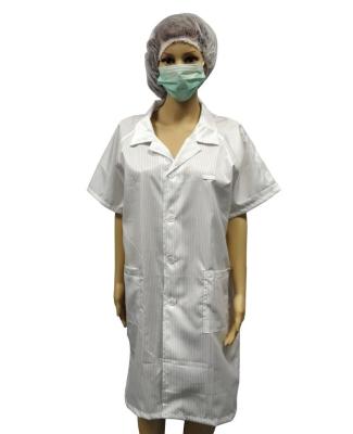 China Light Weigth Lab Coat ESD Short Sleeve 3/4 Length Designed For Use In EPA for sale
