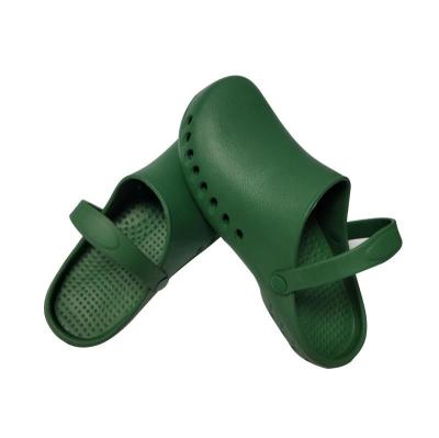 China Cleanroom Anti Static Safety Shoes EVA Clogs Green Nurse Clogs For Hospital for sale