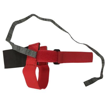 China Anti static Heel Straps Bright Red Ribbon with Hook and Loop Fastener for sale