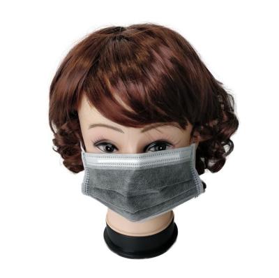 China Latex Free BFE 95% Cleanroom Disposable Carbon Face Mask for sale