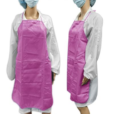 China Washable Anti Static ESD Stripe Apron For Cleanroom for sale