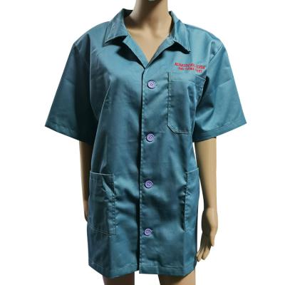 China Cleanroom 65% Polyester 35% Cotton Short Sleeve ESD apparel for sale