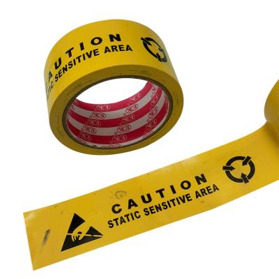 China SGS 50mmx22m ESD Protected Area Self Adhesive Warning Tape for sale