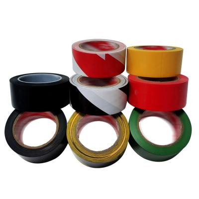 China PVC Warning Tape Black Yellow Twill Color Blocking No Printing for sale