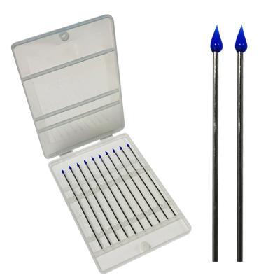 China Blue Tip Silicone Dust Sticky Swab For Cleanroom Dispoable for sale